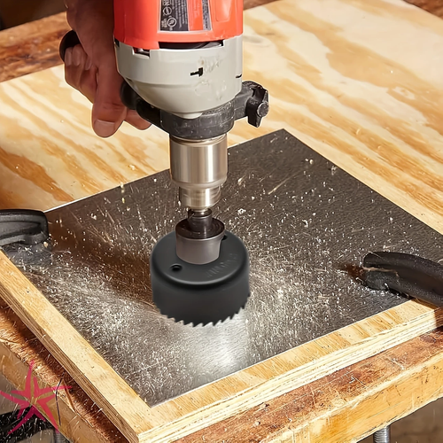🔥🔥🔥Hole Saw Set, 11 Each Hole Saw Set Tool - 19-64mm Wood Metal Alloy Round with Case