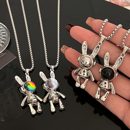Adjustable Mechanical Rabbit Necklace