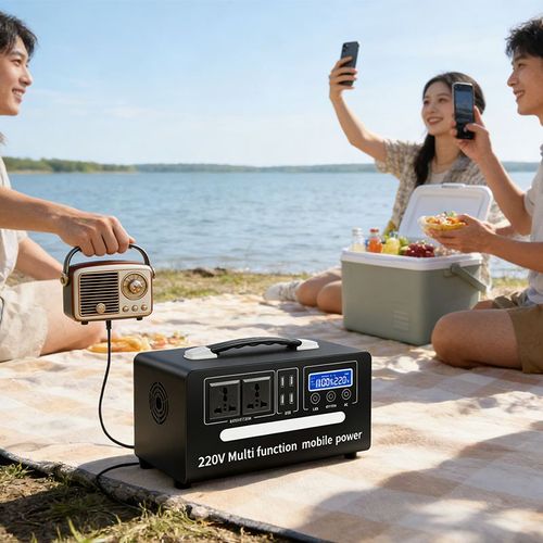 378WH Energy Storage Power Station,Battery Portable Power Station 300W,for Home Backup, Outdoor