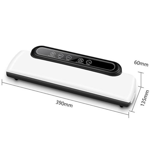 Novo selador a vácuo para alimentos para uso doméstico, selador de ar automático branco