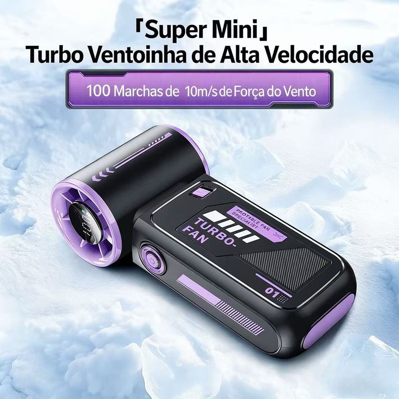 Ventilador Turbo Portátil de Alta Velocidade 2026