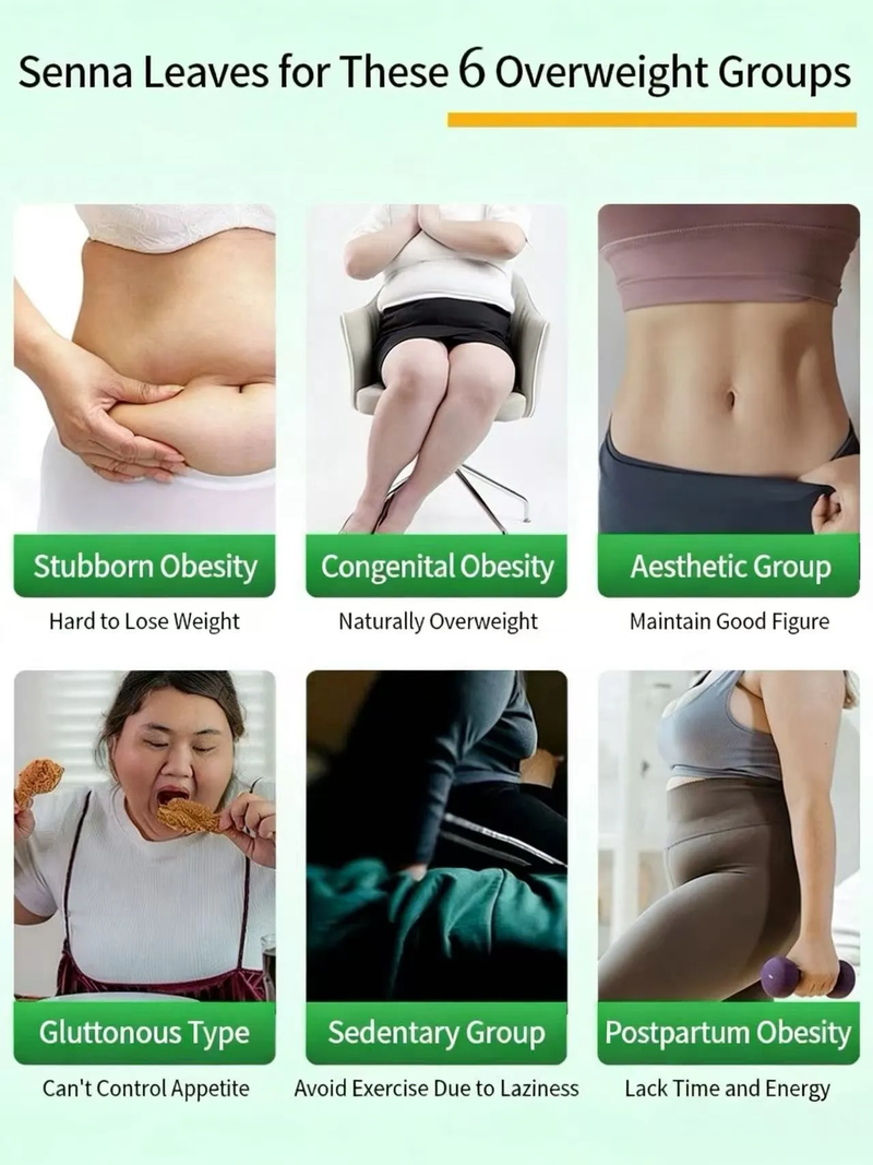 Comprimidos de Sene para Emagrecimento - Elimina Gordura em 3 Passos | Seguro e Natural