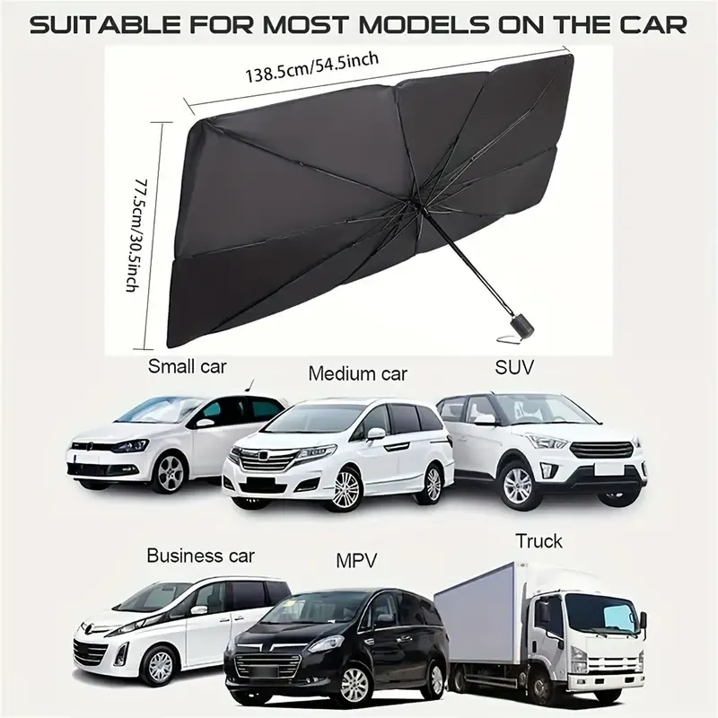 Car sunshade large titanium silver sunshade car sunshade front windshield sun protection heat insulation retractable folding sun protection curtain