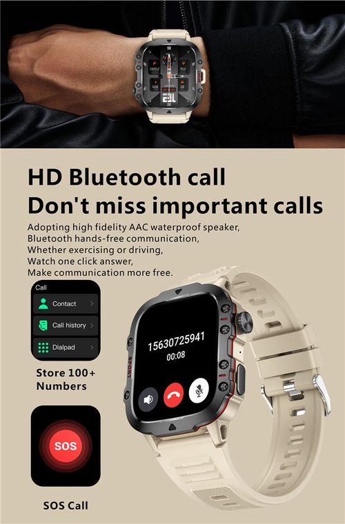 Popular 3ATM outdoor multi-sport smart watch, Bluetooth call phone, super long standby time