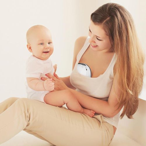 1Pcs Breast Pump, Wearable Breastfeeding Pump, Hands-Free Wearable Breast Pump, Portable Electric Breast Pump with 4 Modes, 12 Levels, LCD Display 1pc-White