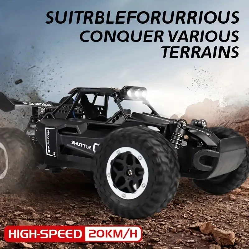 1:16 RC alloy remote control high-speed car 2.4G high-speed big foot climbing off-road car racing model boy toy