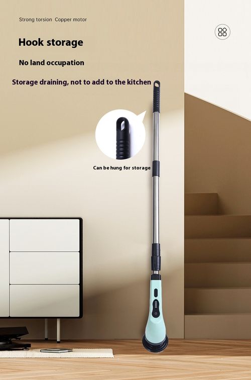 Electric cleaning brush cordless electric mop replacement brush head artifact tile floor seam bathroom toilet The floor washing machine