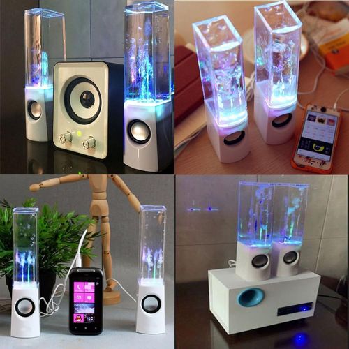Square water dance speaker
