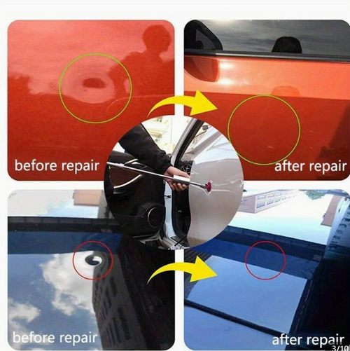 Car Dent Puller Tool, T-Dent Repair Kit, Auto Body Sheet Metal Slide Hammer