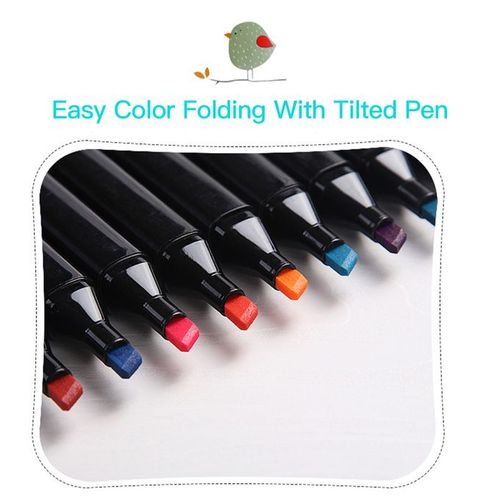 60 Colors Art Markers Set Double Tip Broad Fine Point Marker Pen