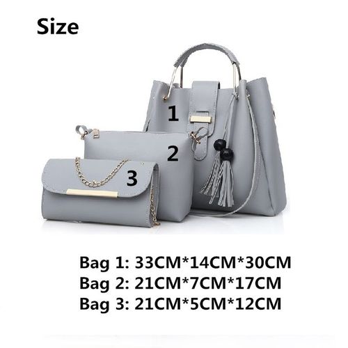 3 PCS Women Bags Ladies Bags Handbags Purse Shoulder Bags