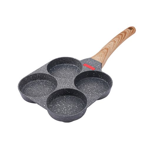 Frying pan household mini four-hole cross-border new medical stone omelette artifact breakfast omelette pot chicken Egg Burger Skillet