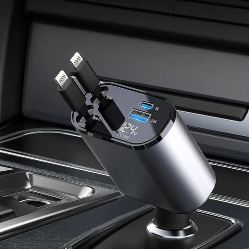 Fast Charge Retractable Car Charger