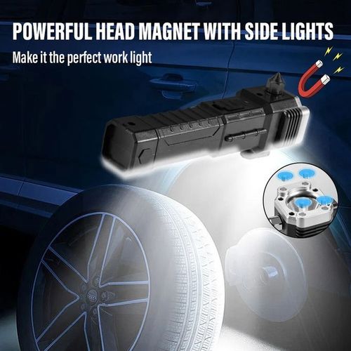 4 In 1 Multifunctional Rechargeable Car Hammer Flashlight