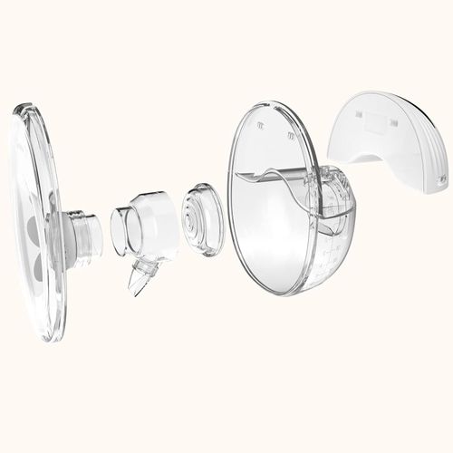 1Pcs Breast Pump, Wearable Breastfeeding Pump, Hands-Free Wearable Breast Pump, Portable Electric Breast Pump with 4 Modes, 12 Levels, LCD Display 1pc-White