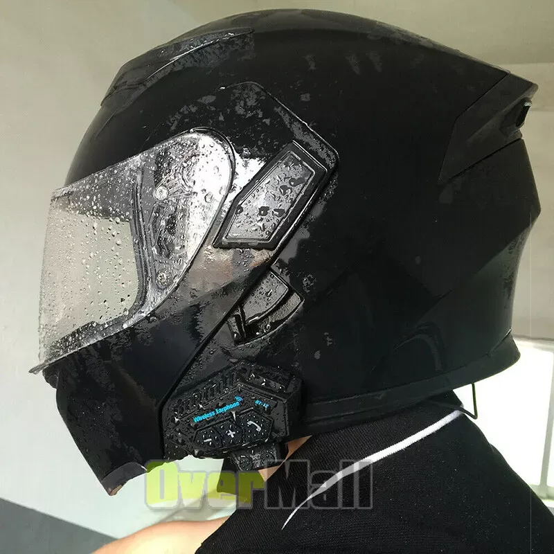 Motorcycle BT 5.0 Helmet Headset Wireless Hands-free call Kit Stereo Anti-interference Waterproof Music Player Speaker