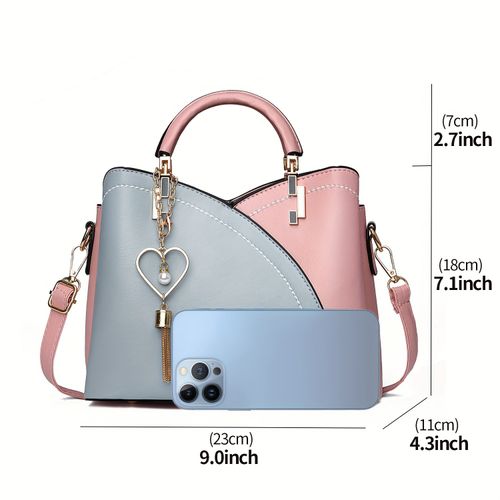 Contrast color women's bag