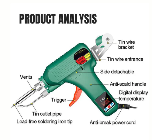🔥Digital Display Soldering Iron - Auto Feed tin wire