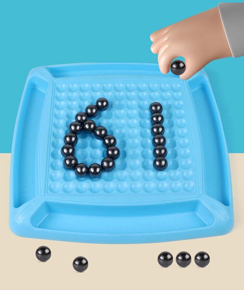 The 2024 New Magnetic Chess Set has a Magnetic Board Game with Stones, Plastic Chessboard, and String, which is a Strategy Game for Kids and Adults as a Family or Party Game