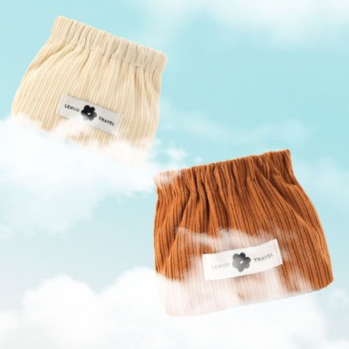 4 Pcs Corduroy Elastic Hair Tie Organizer