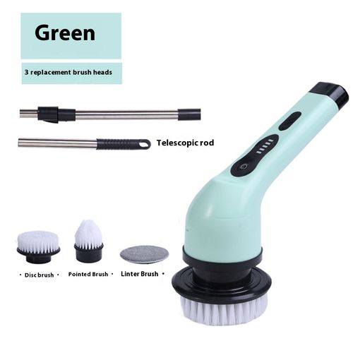 Electric cleaning brush cordless electric mop replacement brush head artifact tile floor seam bathroom toilet The floor washing machine