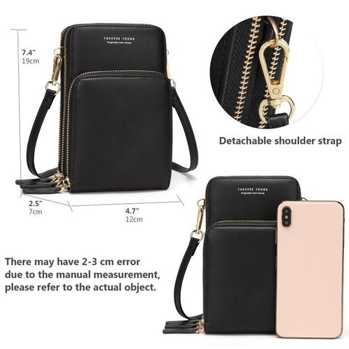 Ladies Mobile Phone Bag PU Wallet Cross-body Bag Mini Bag