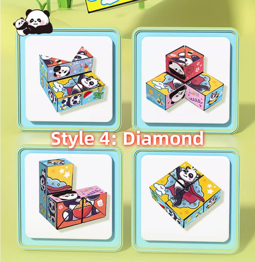 Rubik's Cube Panda Model 6-Piece Set
