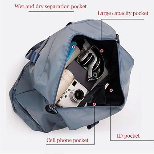 Travel bag with shoe compartment