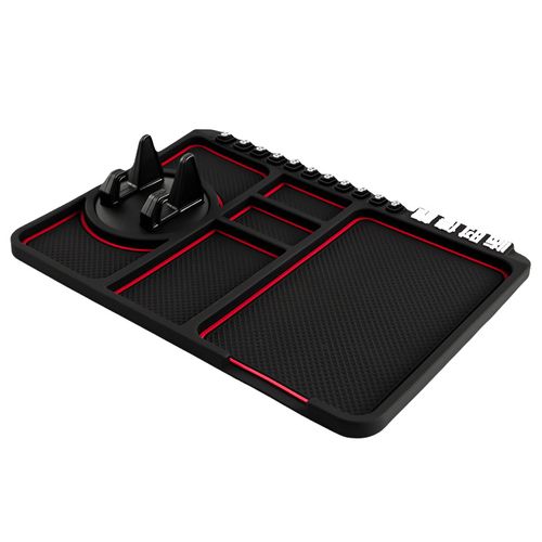 2 PCS Car Dual Card Slot Mobile Phone Rotating Stand
