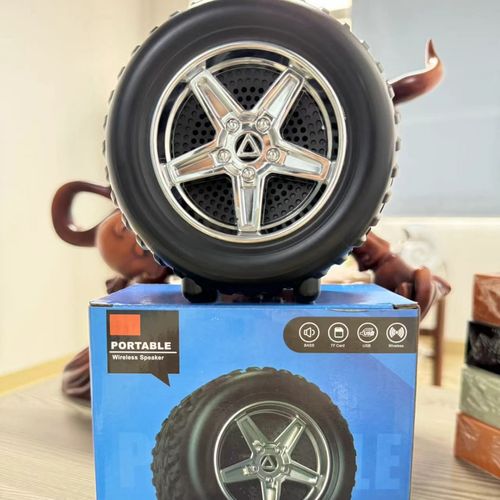 Hardbuzz G2389 (PORTABLE BLUETOOTH SPEAKER) Dynamic Thunder Tyre Shape 5 W Bluetooth Speaker  (Black
