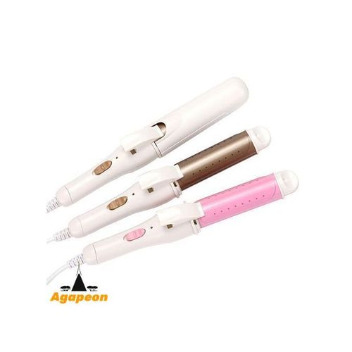 Agapeon Professional Hair Straightener + Curler 2-in-1 Pink