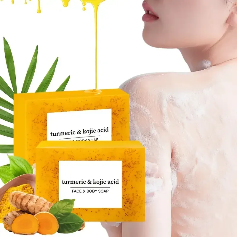 5-Pack Unisex Adult Turmeric & Kojic Acid Handmade Soap Each