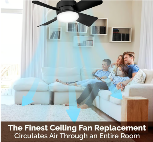 🔥🔥 2-IN-1 PORTABLE CEILING FAN & LIGHT with Remote Control