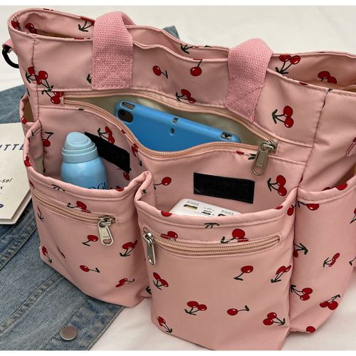 ❤Cherry color printed large capacity handbag ❤
