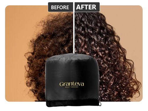 Bonnet Hood Hairdryer Attachment - Upgraded Hair Dryer Bonnet with Chin Strap and Longer Extended Hose More Easy to Enjoy Styling, Curling and Hair Deep Conditioning, Free Carrying Case Hooded Dryer.