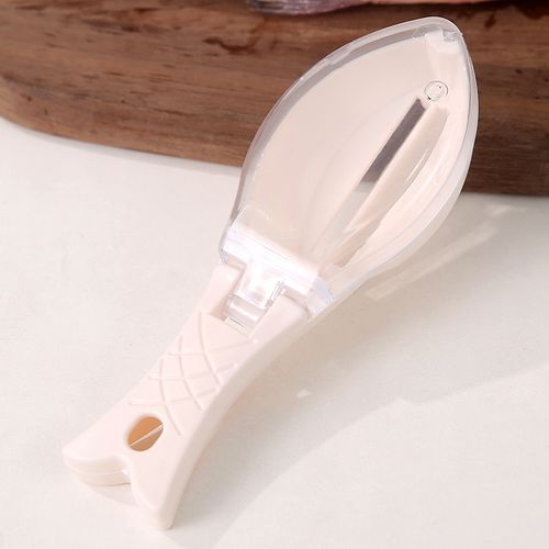 Fish Scaler, Fast Fish Scale Remover Fish Scale Remover with Cover Handheld Fish Skin Descaler Portable Scaling Tool for Home Kitchen