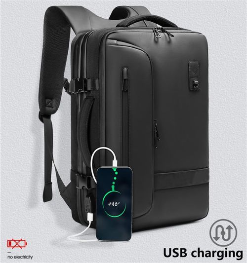 Multifunctional Airbag Backpack Men's Large Capacity Business Travel Bag Oxford Waterproof Backpack