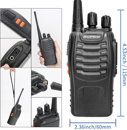 Baofeng BF-888S UHF 400-470 MHz 5W Emergency Two-way Radio Ham Walkie Talkie