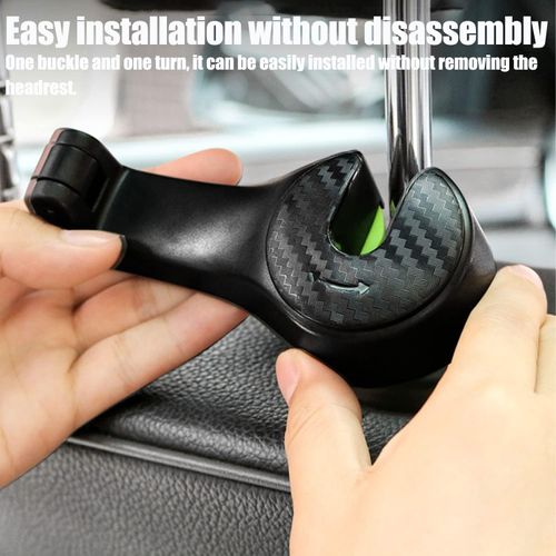 2 PCS 2 in 1 Car Headrest Hidden Hook