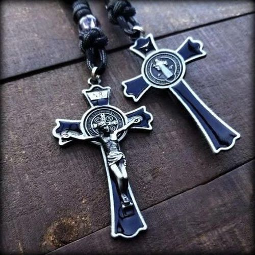 Black strong rosary-Combat rosary-Spiritual gift