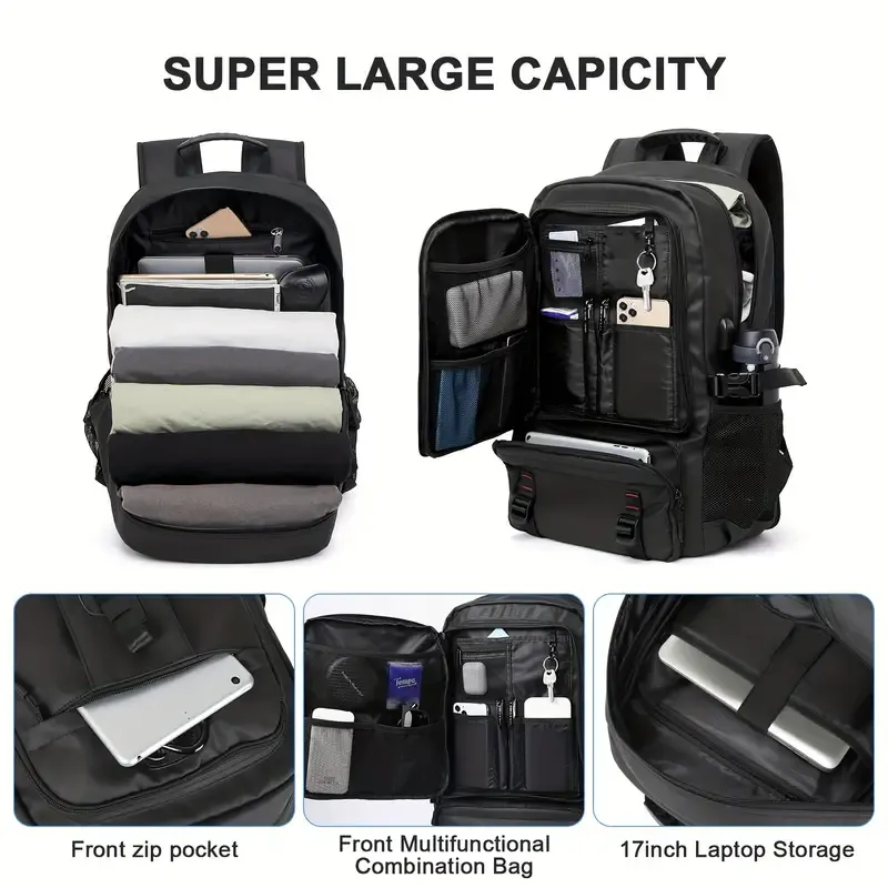 Backpacks for men and women with shoe compartment