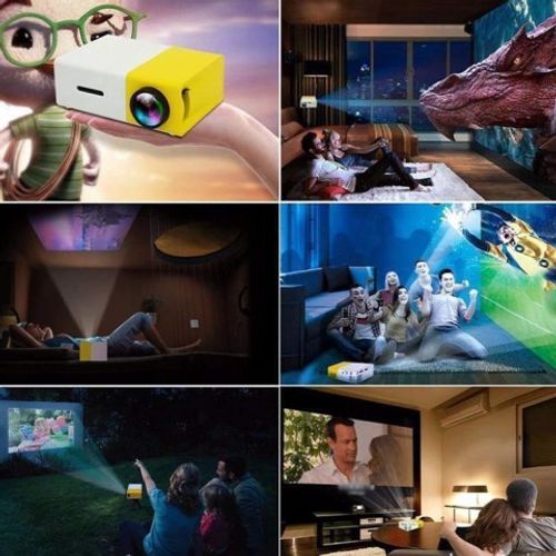 YG-300 LED Mini Projector 480x272 Pixels Supports 1080P HDMI USB Audio Portable Home Media Video Player
