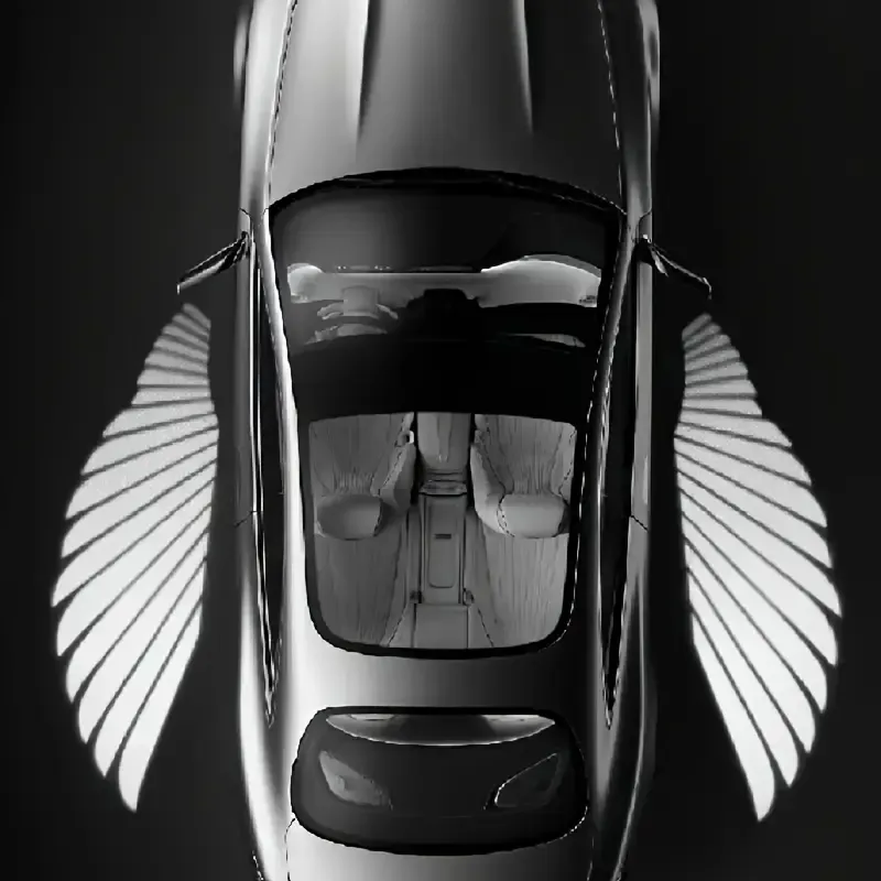 2-Pack Car LED Angel Wings