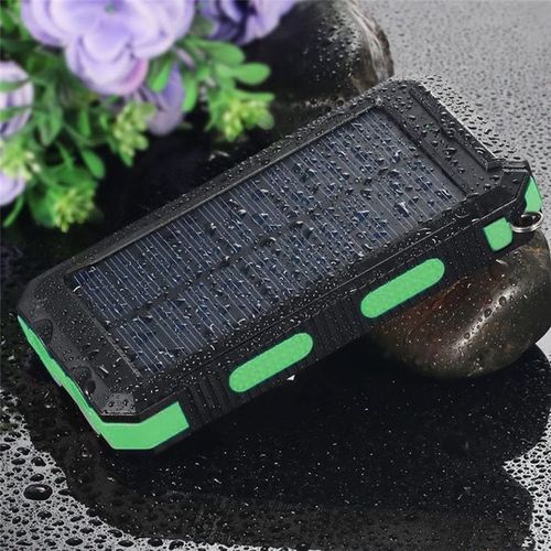 Portable Power Banks 10000mAh Waterproof Dual USB Output Green