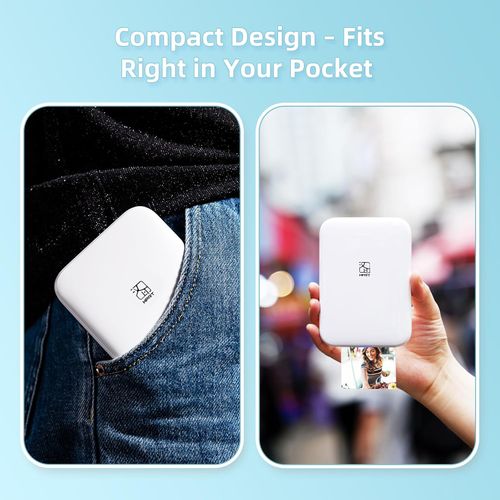 HPRT MT53 2X3'' Mini Photo Printer, Bluetooth Portable Photo Printer