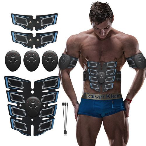 EMS smart new eight-pack abs fitness and weight loss home lazy abdominal patch digital display charging abdominal fitness device