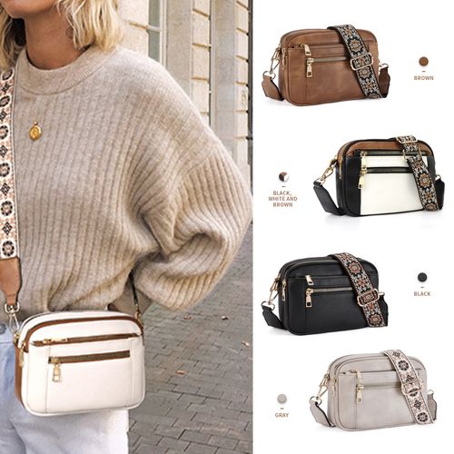 🔥Handmade Colorful Straps Crossbody Leather Bags & Purse💖