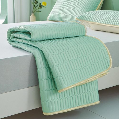 Natural Latex Mat With 2 Pillow Cover (MINT GREEN 180✖200cm)