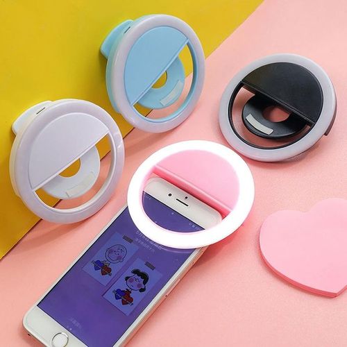 Rechargeable Selfie LED Ring Fill Light For Phone-white