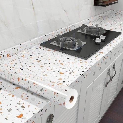 Kitchen Wall Stain Prevention Sheet Heat Resistant Sheet Waterproof Oil Proof Stain Resistant Wallpaper( 500x60CM)